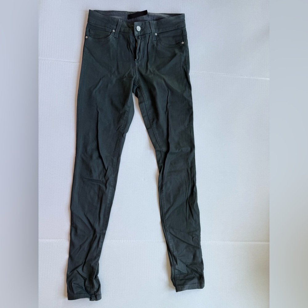 Joe’s Jeans Waxed Dark Gray Skinny jeans size 24